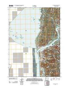 2011 Map of Gold Beach, 2011 Print