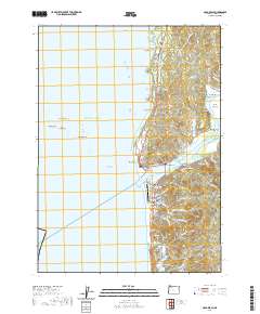 2020 Map of Gold Beach, 2020 Print