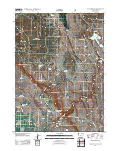 2011 Map of Goodlow Mountain, 2011 Print