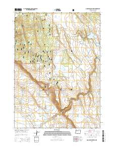 2014 Map of Goodlow Mountain, 2014 Print