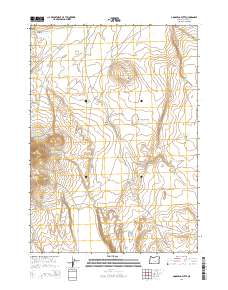 2014 Map of Goose Egg Butte, 2014 Print