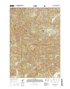 2014 Map of Grass Mountain, 2014 Print