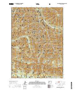 2020 Map of Grasshopper Mountain, 2020 Print