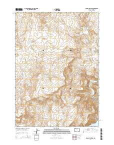 2014 Map of Grassy Mountain, 2014 Print