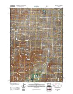 2011 Map of Gray Butte, 2011 Print