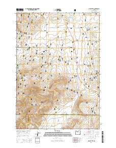 2014 Map of Gray Butte, 2014 Print
