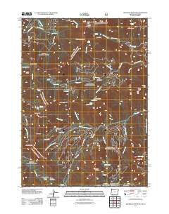 2011 Map of Grayback Mountain, 2011 Print