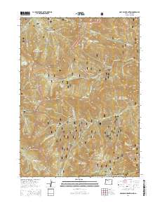 2014 Map of Grayback Mountain, 2014 Print