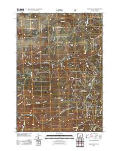 2011 Map of Graylock Butte, 2011 Print