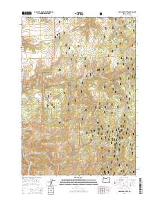 2014 Map of Graylock Butte, 2014 Print
