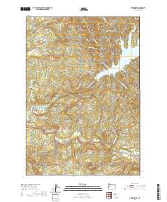 2020 Map of Green Peter, 2020 Print