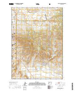 2020 Map of Grizzly Mountain, 2020 Print