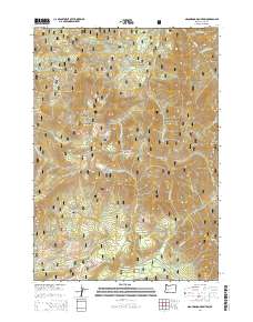 2014 Map of Groundhog Mountain, 2014 Print