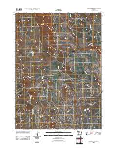2011 Map of Hamelton Butte, 2011 Print