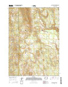 2014 Map of Hamelton Butte, 2014 Print