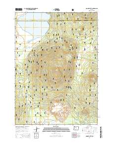 2014 Map of Hamner Butte, 2014 Print