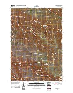 2011 Map of Hardman, 2011 Print