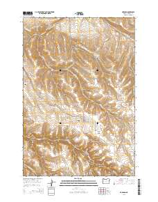 2014 Map of Hardman, 2014 Print