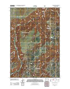 2011 Map of Harl Butte, 2011 Print