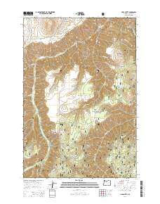 2014 Map of Harl Butte, 2014 Print