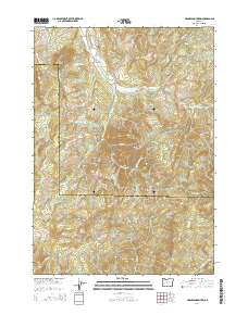2014 Map of Harness Mountain, 2014 Print