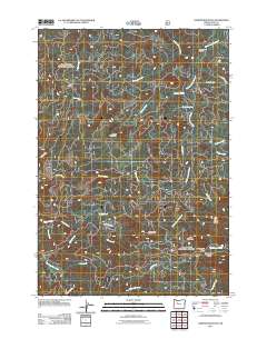 2011 Map of Harter Mountain, 2011 Print