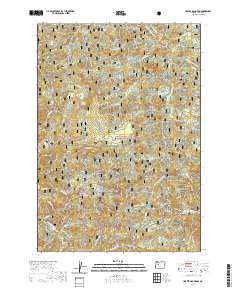 2020 Map of Harter Mountain, 2020 Print