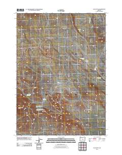 2011 Map of Hat Butte, 2011 Print