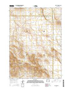 2014 Map of Hat Butte, 2014 Print