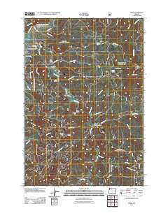 2011 Map of Hebo, 2011 Print