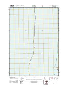 2011 Map of Heceta Head OE W, 2011 Print
