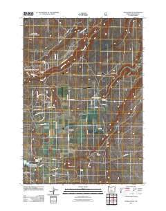 2011 Map of Henkle Butte, 2011 Print