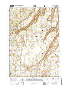 2014 Map of Henkle Butte, 2014 Print