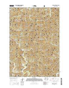 2014 Map of Herman Creek, 2014 Print