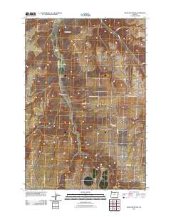 2011 Map of Hickland Butte, 2011 Print