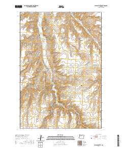 2020 Map of Hickland Butte, 2020 Print