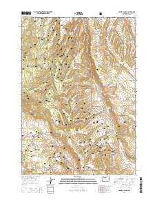 2014 Map of Holmes Canyon, 2014 Print