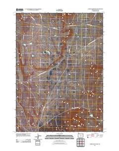 2011 Map of Horse Mountain, 2011 Print