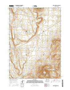 2014 Map of Horse Mountain, 2014 Print
