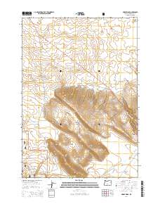 2014 Map of Horse Ridge, 2014 Print