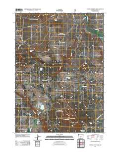 2011 Map of Horsefly Mountain, 2011 Print