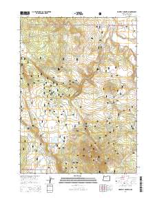 2014 Map of Horsefly Mountain, 2014 Print