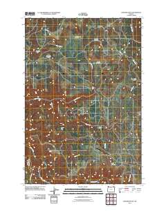 2011 Map of Howard Butte, 2011 Print