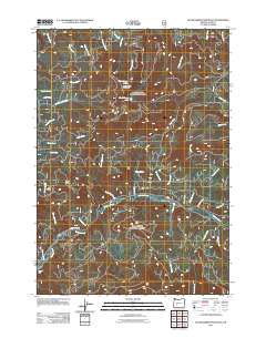 2011 Map of Huckleberry Mountain, 2011 Print
