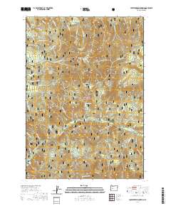 2020 Map of Huckleberry Mountain, 2020 Print