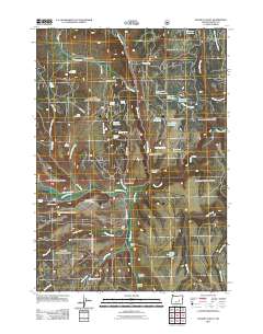 2011 Map of Hughet Valley, 2011 Print
