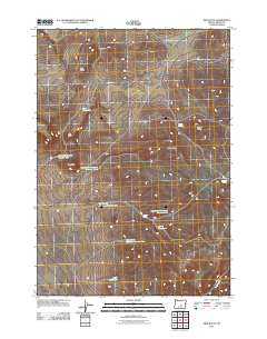 2011 Map of Ibex Butte, 2011 Print