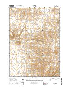 2014 Map of Ibex Butte, 2014 Print
