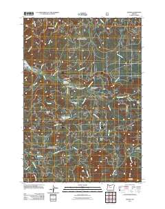 2011 Map of Idanha, 2011 Print