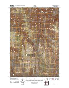 2011 Map of Igo Butte, 2011 Print